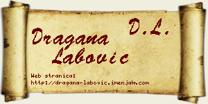 Dragana Labović vizit kartica